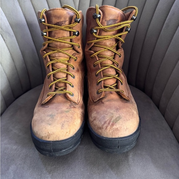 Vintage Red Wing Shoes Mens Size 11B Leather Steel Toe Slip/Oil Resistant Boots - Picture 4 of 7